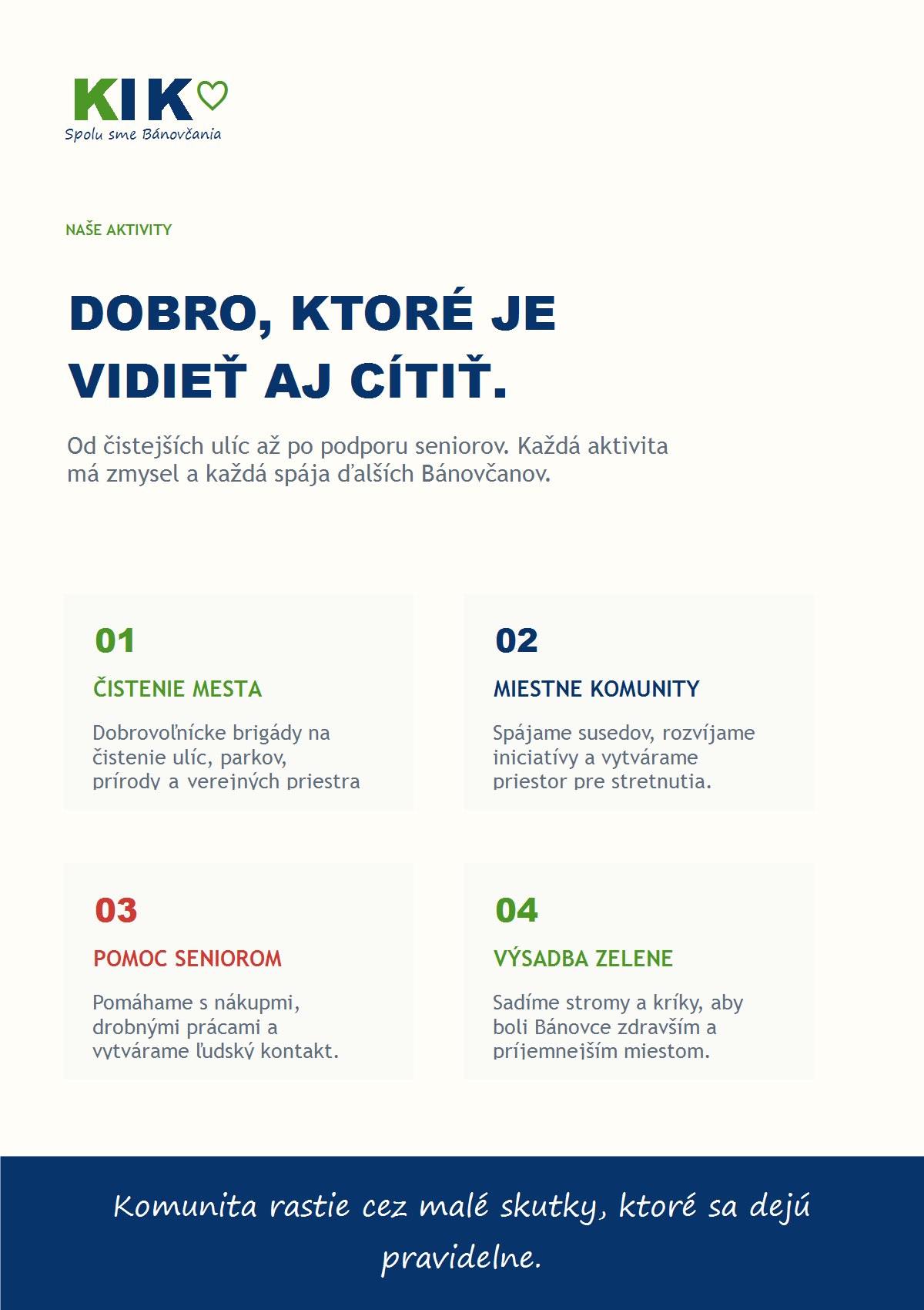Dobrovoľníci KIKO pri spoločných aktivitách